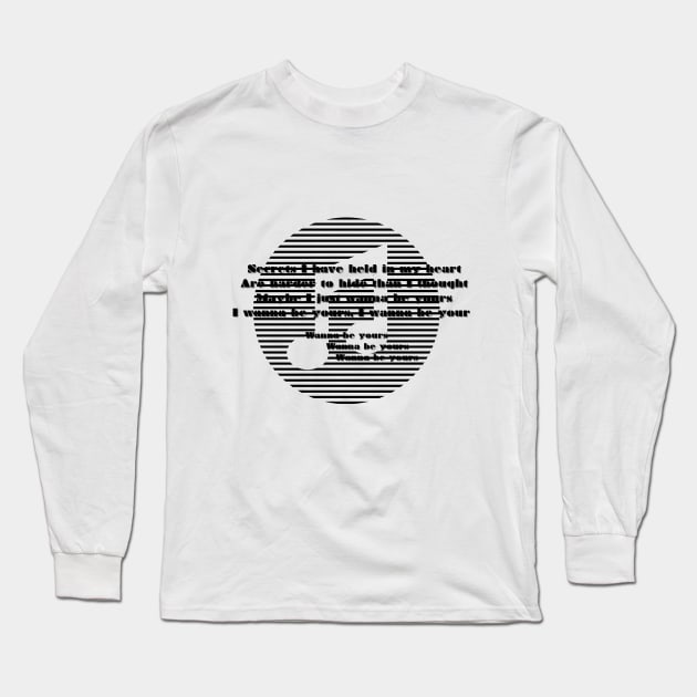 Arctic monkeys lyrics t-shirt | Do I Wanna Be yours Long Sleeve T-Shirt by devanshhh